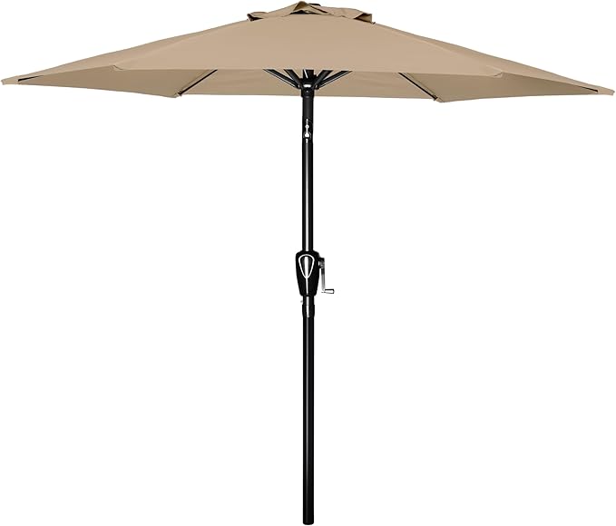 Simple Deluxe 9' Patio Umbrella Outdoor Table Market Yard Umbrella with Push Button Tilt/Crank