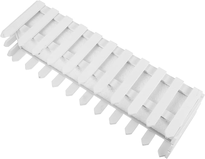 YARDWE Picket Fence Panels Wooden Picket Fence Flower Pot Window Box Planter Garden Planter with Fence Design for Artificial Flower Plants Picket Fence