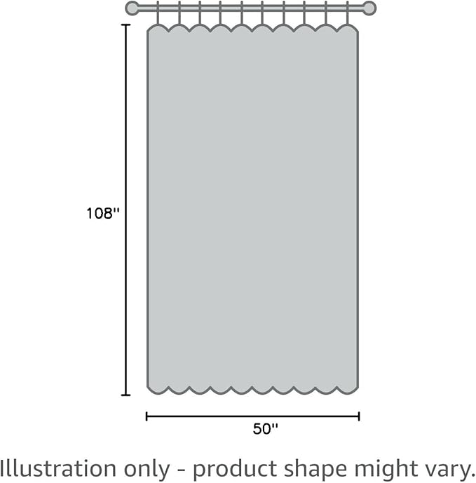 Elrene Home Fashions Highland Stripe Indoor/Outdoor Curtain Panel, 50 inches X 108 inches, Red