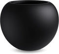 13.5 H x 17" Dia (12" Pot Opening) Round Fiberstone Planter with Drainage Hole, Durable Garden Flower Pots, Black, Resistant for Indoor and Outdoor, Planters for Large Plants pot for Home Decor Patio