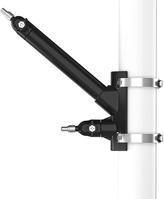 HOLACA 2-in-1 Pole Mounting Bracket for Ring Stick Up Cam/Spotlight Cam Pro/Plus/Outdoor Cam Plus, Solar Panel and Battery Outdoor Mount Accessories