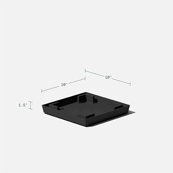 Veradek Pure Series Nobleton Plastic Planter - Large Pots for Indoor or Outdoor Porch/Patio | Durable All-Weather Use with Drainage Holes | Modern Planter Décor for Flowers, Shrubs, Trees