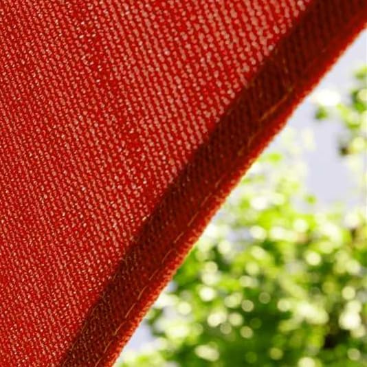 Amgo Custom Size 15' x 19' x 24.2' Red Right Triangle Sun Shade Sail Order to Make Canopy Awning UPF50+ AGSLT, 95% UV Blockage, Water & Air Permeable, 200GSM Commercial Standard (We Customize)