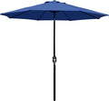 Blissun 9' Outdoor Patio Umbrella, Outdoor Table Umbrella, Yard Umbrella, Market Umbrella with 8 Sturdy Ribs, Push Button Tilt and Crank