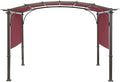 Universal Doubleton Steel Pergola Replacement Cover for Pergola Structures L-PG080PST, 80''x 205'' (Burgundy)