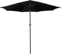 Blissun 9' Outdoor Patio Umbrella, Outdoor Table Umbrella, Yard Umbrella, Market Umbrella with 8 Sturdy Ribs, Push Button Tilt and Crank