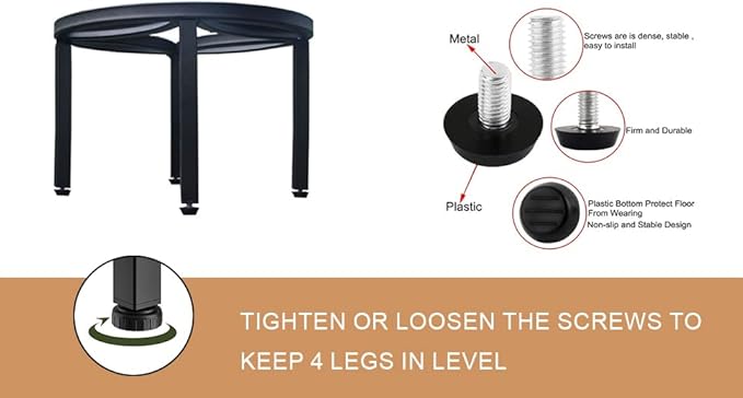 Zhongma Set of 3 Fully Assembled Metal Plant Stand for Heavy Potted Plant for Home Indoor and Outdoor, 220 LBS Capacity & Heavy Duty Construction, Sturdy Plant Riser without Installation Required