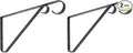 National Hardware N274-563 V2653 Plant Bracket in Black,9 Inch (Pack of 2)
