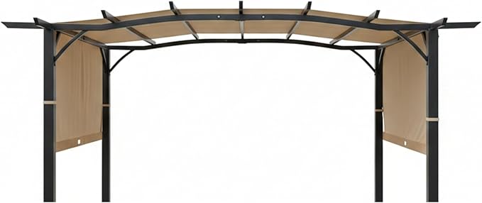 Garden Winds Durable 350 Replacement Canopy Top Compatible with Aldi Pergola Models 23700-23, 822993, 49964 - Beige