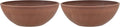 PSW Pot Collection Shallow Bowl Planter, 10-inch | Terra Cotta Color | Pack of 2 | For Succulents & Bonsai