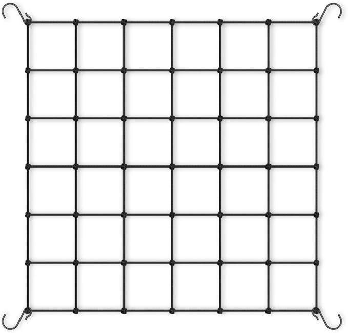 AC Infinity Grow Tent Trellis Netting 2x2', Heavy-Duty Elastic Plant Net with Steel Hooks, Flexible Hydroponics Support for Grow Tents, Gardening, and Horticulture