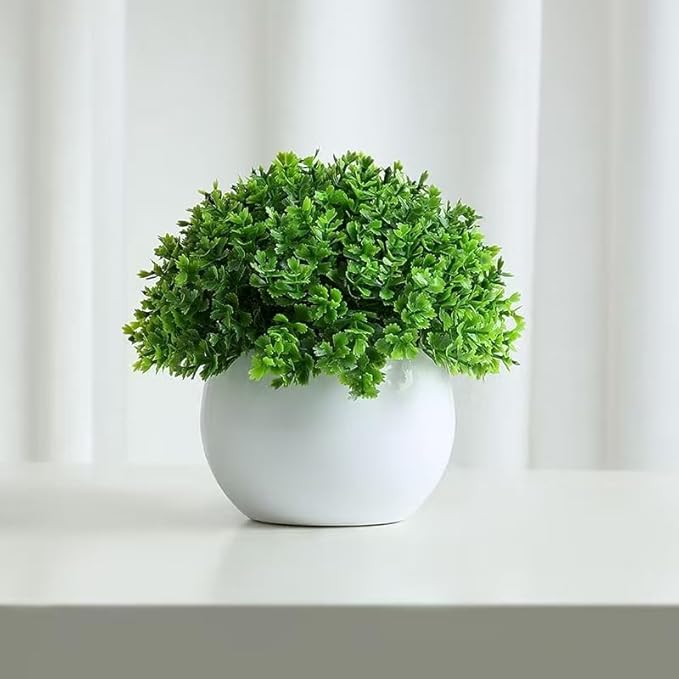 Fake Plants 4 Packs Artificial Potted Plants Faux Greenery Small Fake Shelf or Desk Greenery for Home Indoor,Faux-Indoor-Living Room-Home-Outdoor