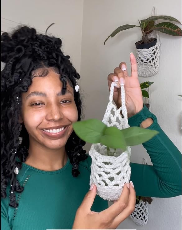 3 Packs Hanging Planters for Indoor Plants up to 4 in., Wall Plant Holder | Plant Hanger Indoor, Wall Planters for Indoor Plants, Hanging Plant (3PK, for 4 inch Pot)