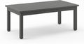 LUE BONA Outdoor Coffee Table, HDPS Patio Coffee Tables for Outside Rectangle, Adjustable Levelling Feet/Weather Resistant, Patio Table for Deck, Pool, Balcony, Indoor or Outdoor Use, Dark Gray
