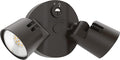 Lithonia Lighting HomeGuard 2-Light LED Outdoor Flood Lights, Outdoor LED Lights, Dusk to Dawn Sensor, Adjustable Lumens, 4000K Cool White, Round Heads, Dark Bronze (HGX LED 2RH ALO 40K 120 PE DDB)
