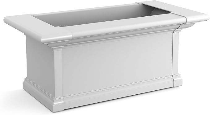 Mayne 4822-W Yorkshire Window Box, 2-foot, White