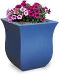 Mayne 5873-NB Polyethylene Planter, Neptune Blue 16x16