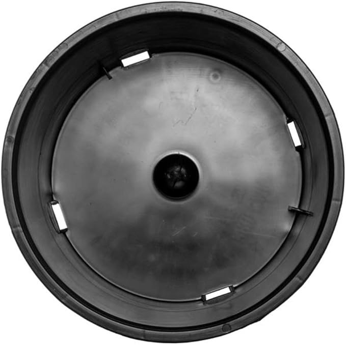 Pro Cal HGPK5PHD Round Circle 5 Gallon Wide Rim Durable Injection Molded Plastic Garden Plant Nursery Pot for Indoor or Outdoor (Set of 5)