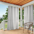 TOWN & COUNTRY BASICS Heavyweight Grommet Curtain, Cloud Grey | Light Filtering | Indoor Outdoor | Water Repellent | 54"x84", Pack of 12