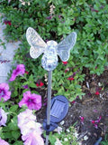 Solar Garden Stake Lights with Color Changing LED or Regular White LED Landscape Path Lights (Set of 2) (bee)