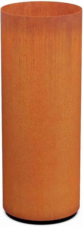 Plantercraft Large Round Corten Steel Planters for Outdoor Plants - 42 Inch Tall Extra Large Outdoor Planter for Modern Patio, Deck & Entryway | Weathering Steel