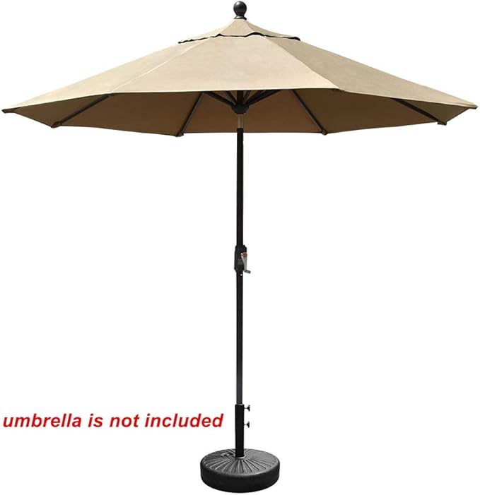 EliteShade Umbrella Base Water Filled Stand Market Patio Outdoor Heavy Duty Umbrella Holder(Black)