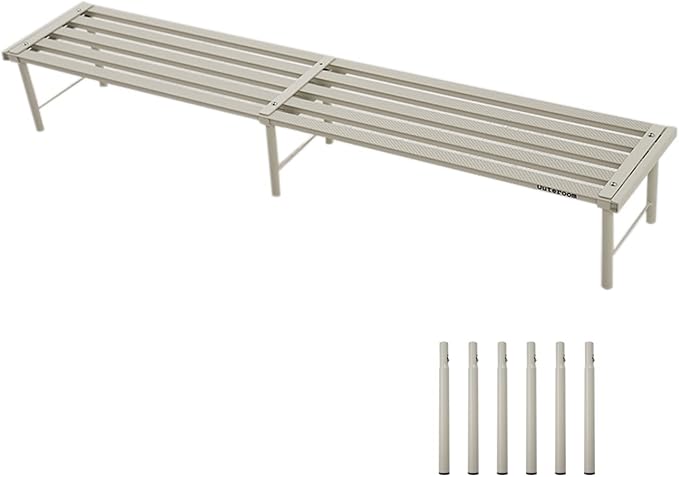 SBDSBD OUTEROOM Metal Plant Stand, Rust-proof Aluminum Flower Pot Stand, Plants Display Stands Decoration Racks for Living Room Balconies and Gardens (120 White)