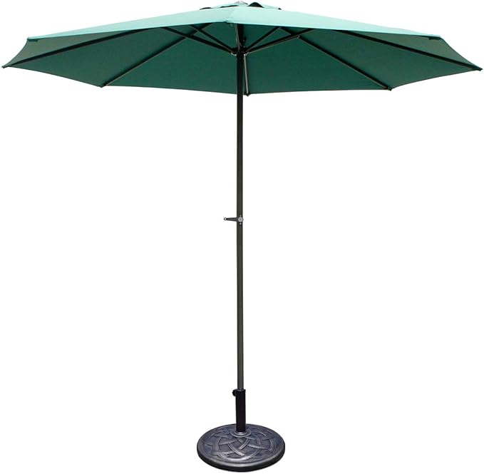 Giantex 43lbs Patio Market Umbrella Base, Heavy Duty Outdoor Stand, Cast Iron Umbrella Holder for Garden Beach, Classic Round Umbrella Standing Deck Porch