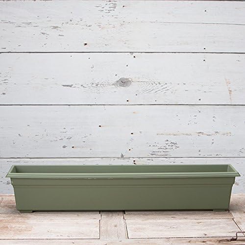 Root & Vessel 16360, Sage, Countryside Flower Box Planter, 36-Inch