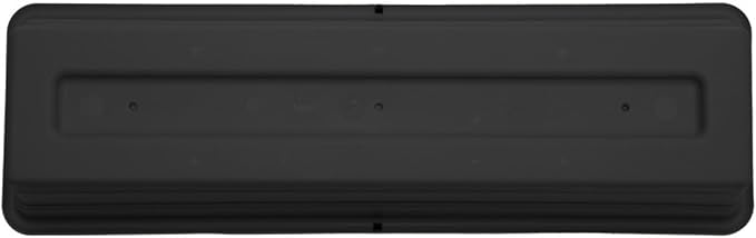Bloem Dura Cotta Window Box Planter: 30" - Black - Large Box with Tray, Weatherproof Resin Box, Removable Tray for Indoor & Outdoor Use, Gardening, 4 Gallon Capacity