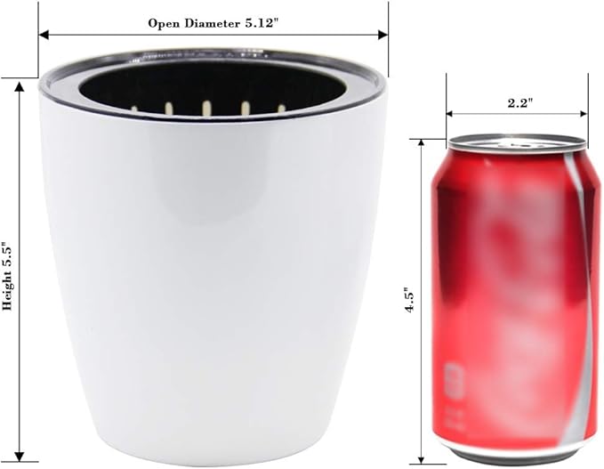 SAND MINE Self Watering Planter White Flower Pot (6, XL)