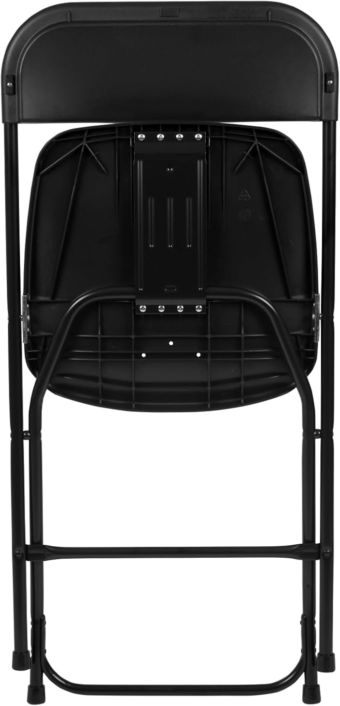 Flash Furniture Hercules Series Plastic Folding Chair - Black - 20 Pack 650LB Weight Capacity Comfortable Event Chair-Lightweight Folding Chair