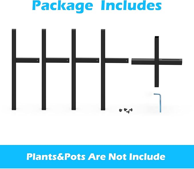 Plant Stand for 10"-16" Plant Pot Indoor Outdoor Corner, Adjustable Metal Heavy Duty for Large Pot (Black 1 Pack)