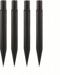 8.25" Reinforced ABS Plastic Solar Ground Spikes - Durable Solar Light Replacement Stakes for Garden, Pathway, Deck, Camping, Christmas Lights (Fits 0.83" Inside Diameter) (Black-4 Pack)