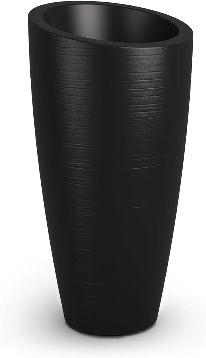 Mayne Modesto 32-Inch Tall Planter – Weather-Resistant Planter for Flowers – Durable Indoor/Outdoor Design for Patio, Porch, or Entryway