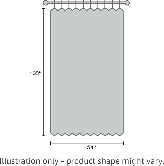 TOWN & COUNTRY BASICS Heavyweight Vanilla Grommet Curtain | Light Filtering | Indoor Outdoor | Water Repellent | 54"x108", Pack of 12