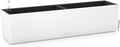 Lechuza 15680 Balconera Color 80 Self-Watering Planter for Indoor and Outdoor Use, 31" x 7" x7", White Matte