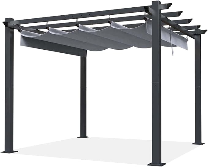 SCOCANOPY Gray Ripstop Replacement Cover Fit for Home Depot Hampton Bay Pergola # GFM00467F,GFM00469A