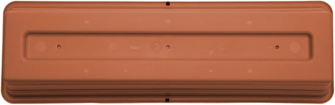 Bloem Dura Cotta Window Box Planter: 30" - Terra Cotta - Large Box with Tray, Weatherproof Resin Box, Removable Tray for Indoor & Outdoor Use, Gardening, 4 Gallon Capacity