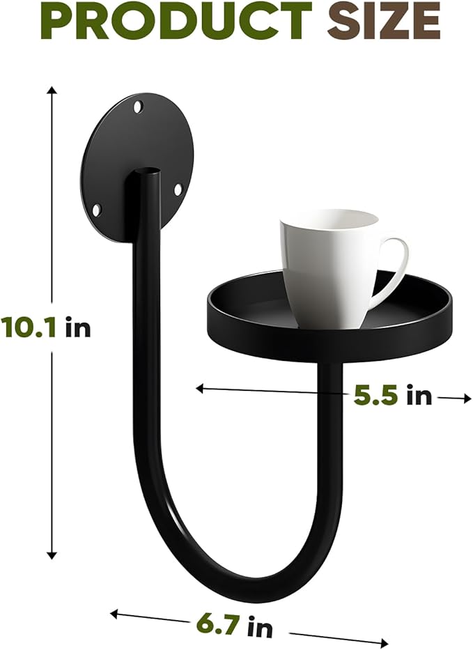 Wall Plant Holder – Hanging Planters for Indoor, Window Planter Shelves & Hanger, Indoor Wall Planters, Modern Plant Decor, Black (3 Pack)