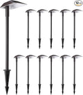 LEONLITE 12 Pack Low Voltage Landscape Lights, 5W Anti-Glare LED Pathway Lights, Aluminum Housing, IP65 Waterproof for Outdoor Path Sidewalk Walkway Yard, 5000K Daylight