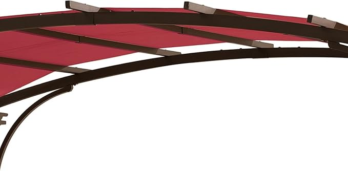 Universal Doubleton Steel Pergola Replacement Cover for Pergola Structures L-PG080PST, 80''x 205'' (Burgundy)