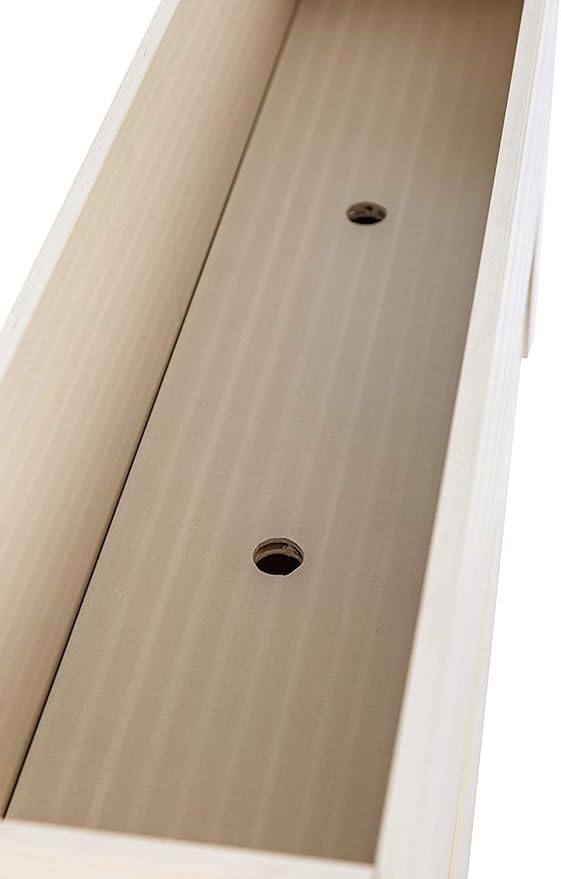 New Age Garden ECOFLEX 36" Window Box Planter, Moisture Resistant Outdoor Flower Box for Windows, Railings, or Fences, Weather Resistant Composite, No Tools Needed