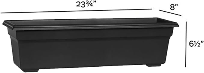 Novelty (#16248 Countryside Flower Box, Black - 24"