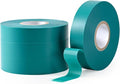 4 Rolls Stretch Tie Tape, 1” Wide 200FT Reusable Garden Plant Ties Green Tapes for Plants, Thick Garden Vinyl Stake Ribbon for Branches Flowers Tomatoes Indoor Outdoor Greenhouse