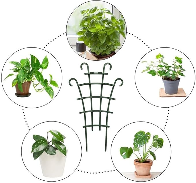 6PCS Trellis for Potted Plants, Stackable Indoor Plant Trellis for Climbing Plants Outdoor for Vine Ivy Hoya Houseplants Flower Plant Support