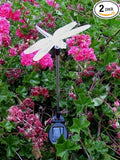 Solar Powered Garden Stake LED Light, Set of 2 (Dragonfly)