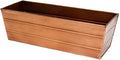 Achla Designs C-20C Copper Plated Flower Box, Medium Window Flowerbox Planter