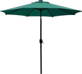 Sunnyglade 9' Patio Umbrella Outdoor Table Umbrella with 8 Sturdy Ribs (Dark Green)