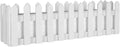 YARDWE Picket Fence Panels Wooden Picket Fence Flower Pot Window Box Planter Garden Planter with Fence Design for Artificial Flower Plants Picket Fence